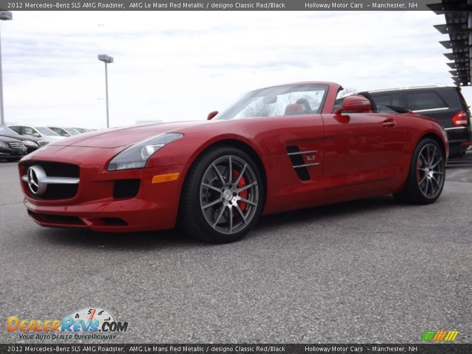 2012 Mercedes-Benz SLS AMG Roadster AMG Le Mans Red Metallic / designo Classic Red/Black Photo #1