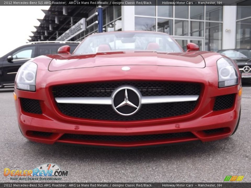2012 Mercedes-Benz SLS AMG Roadster AMG Le Mans Red Metallic / designo Classic Red/Black Photo #2