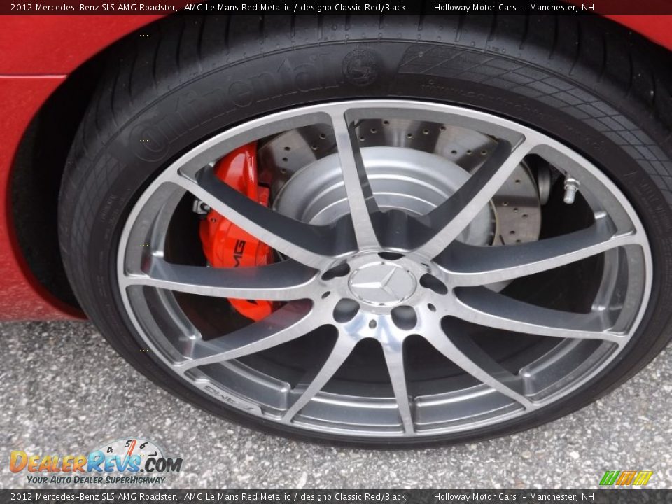 2012 Mercedes-Benz SLS AMG Roadster AMG Le Mans Red Metallic / designo Classic Red/Black Photo #5