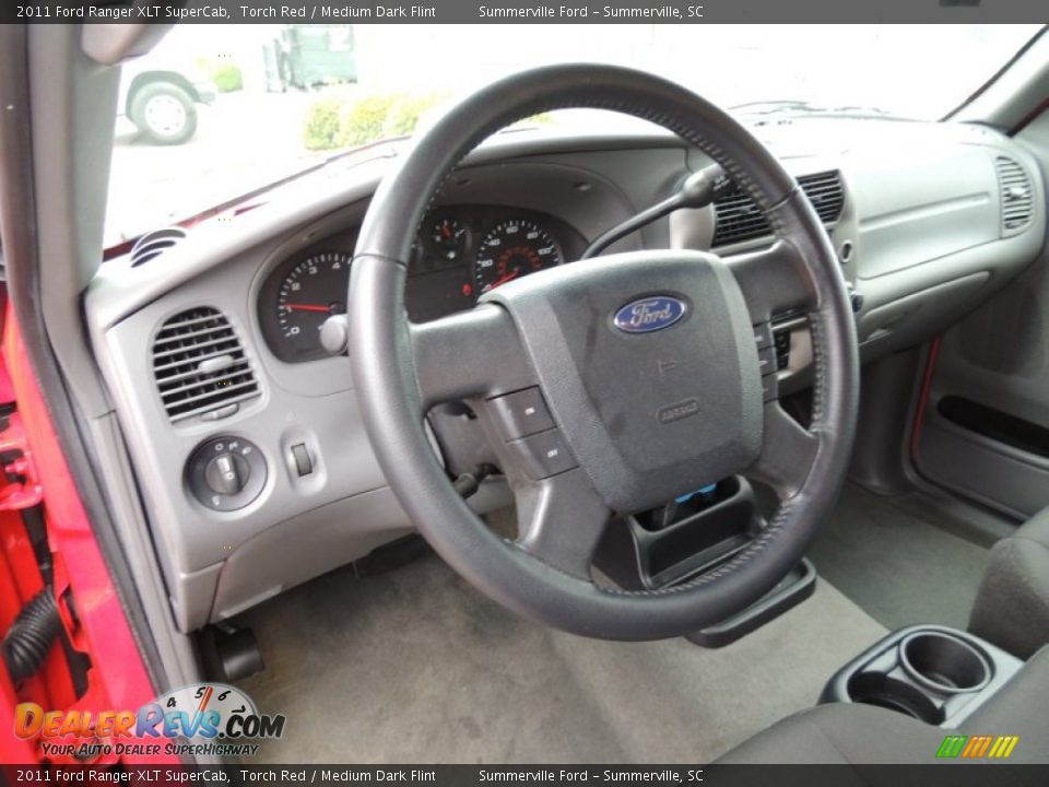 2011 Ford Ranger XLT SuperCab Steering Wheel Photo #3