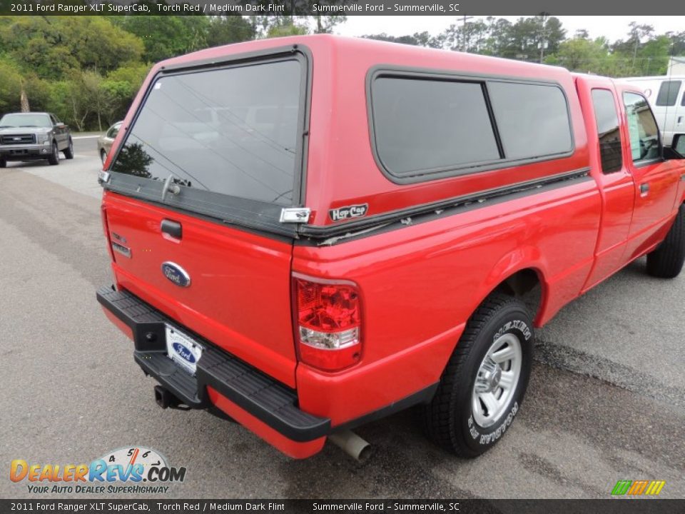 2011 Ford Ranger XLT SuperCab Torch Red / Medium Dark Flint Photo #10