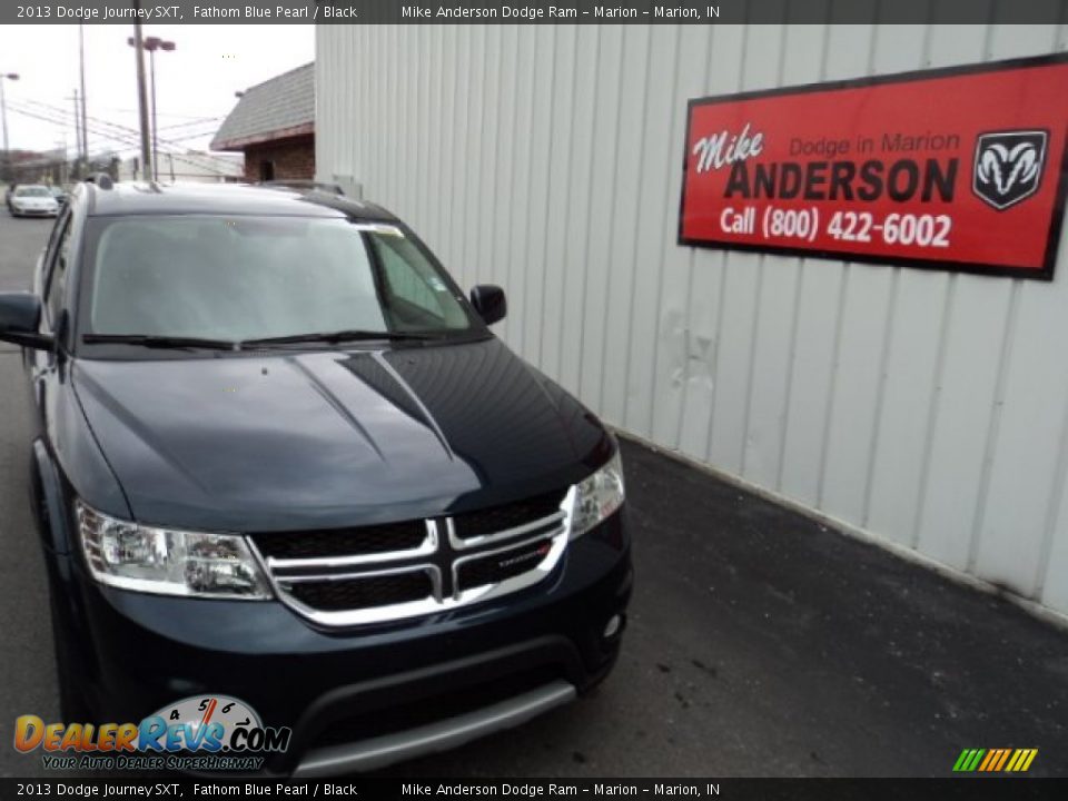 2013 Dodge Journey SXT Fathom Blue Pearl / Black Photo #1