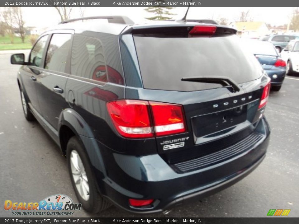 2013 Dodge Journey SXT Fathom Blue Pearl / Black Photo #3