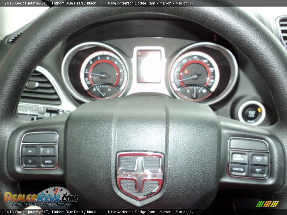 2013 Dodge Journey SXT Fathom Blue Pearl / Black Photo #7