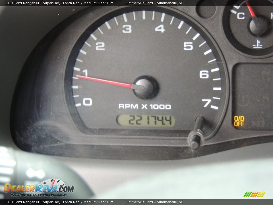 2011 Ford Ranger XLT SuperCab Torch Red / Medium Dark Flint Photo #20