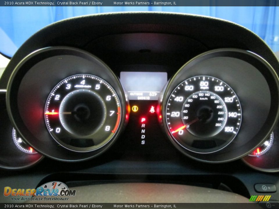 2010 Acura MDX Technology Crystal Black Pearl / Ebony Photo #25