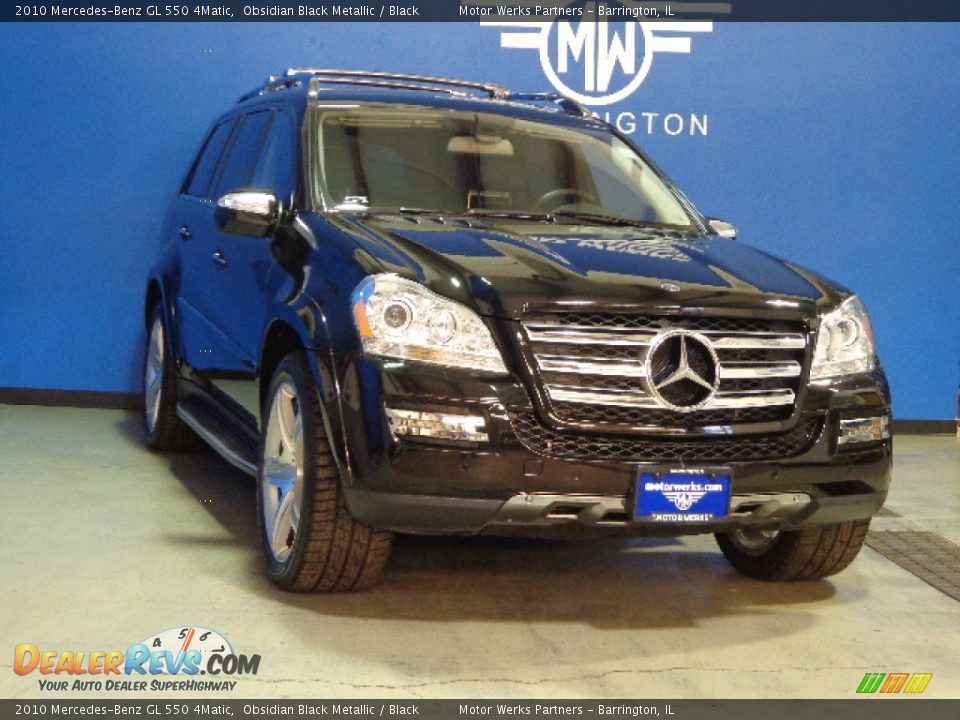 2010 Mercedes-Benz GL 550 4Matic Obsidian Black Metallic / Black Photo #1