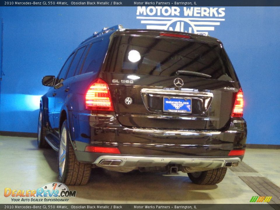 2010 Mercedes-Benz GL 550 4Matic Obsidian Black Metallic / Black Photo #4