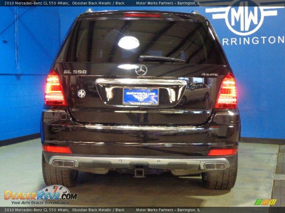 2010 Mercedes-Benz GL 550 4Matic Obsidian Black Metallic / Black Photo #5