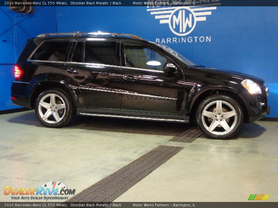 2010 Mercedes-Benz GL 550 4Matic Obsidian Black Metallic / Black Photo #7