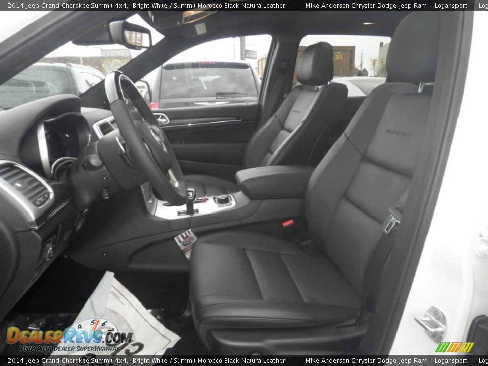 Summit Morocco Black Natura Leather Interior - 2014 Jeep Grand Cherokee Summit 4x4 Photo #4