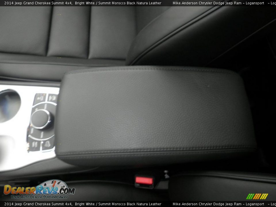 2014 Jeep Grand Cherokee Summit 4x4 Bright White / Summit Morocco Black Natura Leather Photo #9
