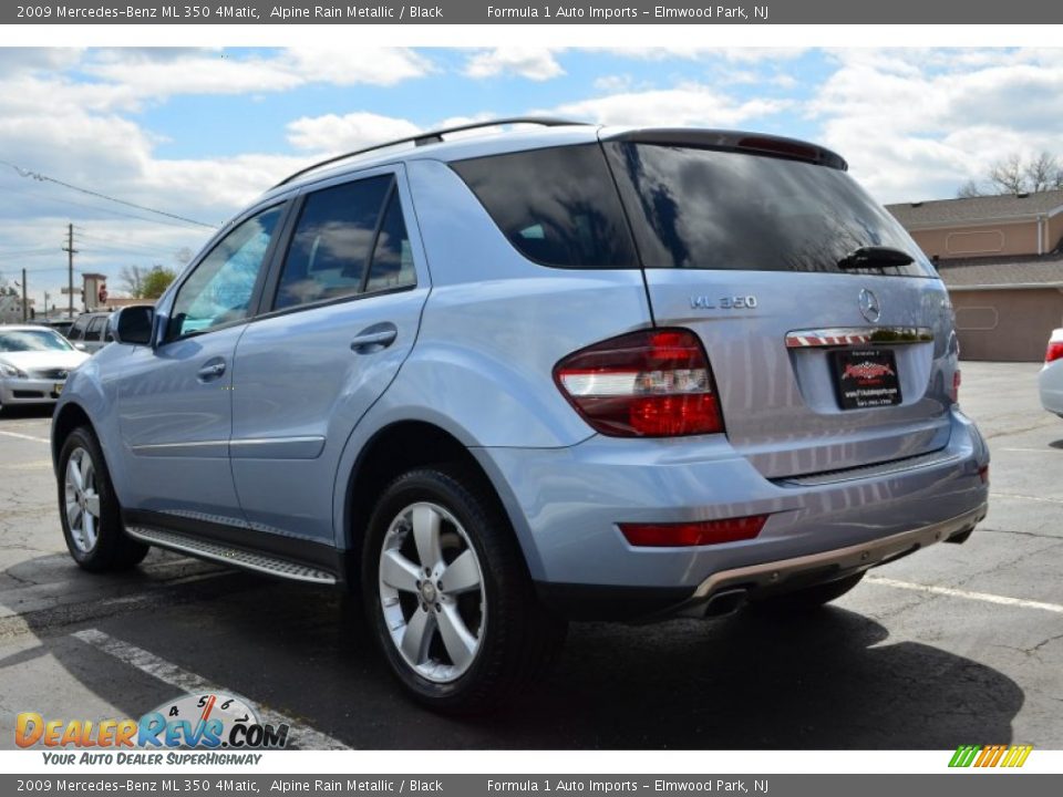 2009 Mercedes-Benz ML 350 4Matic Alpine Rain Metallic / Black Photo #5