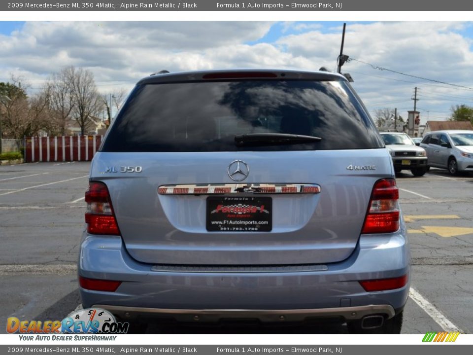 2009 Mercedes-Benz ML 350 4Matic Alpine Rain Metallic / Black Photo #6