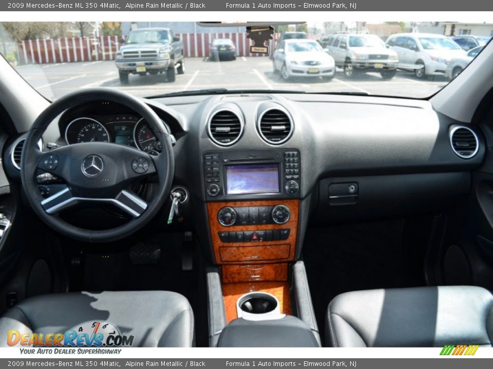 2009 Mercedes-Benz ML 350 4Matic Alpine Rain Metallic / Black Photo #9