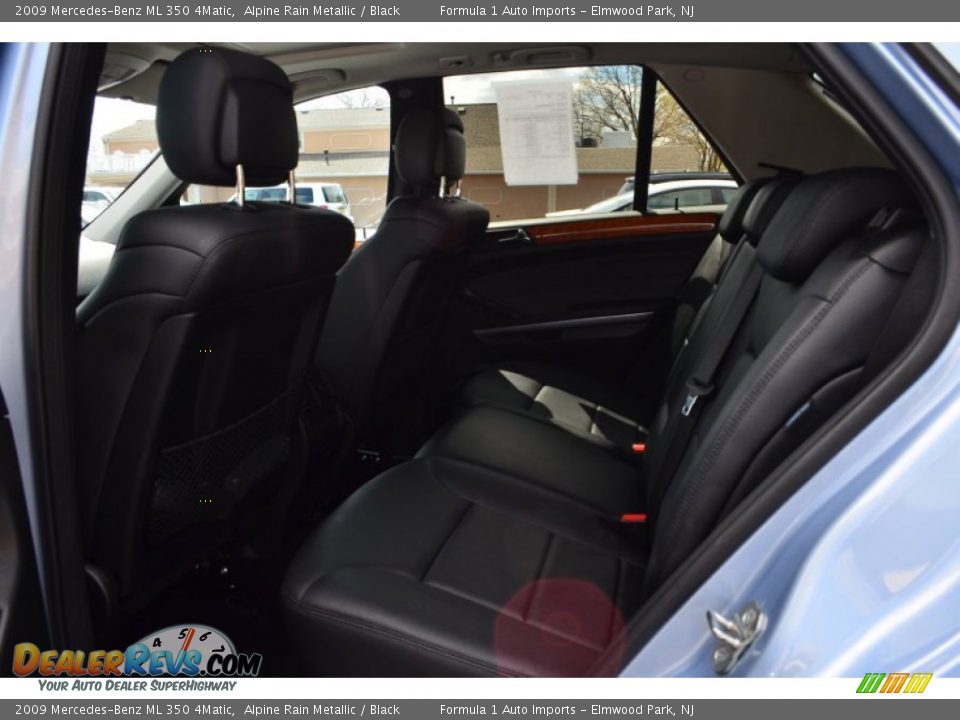 2009 Mercedes-Benz ML 350 4Matic Alpine Rain Metallic / Black Photo #12