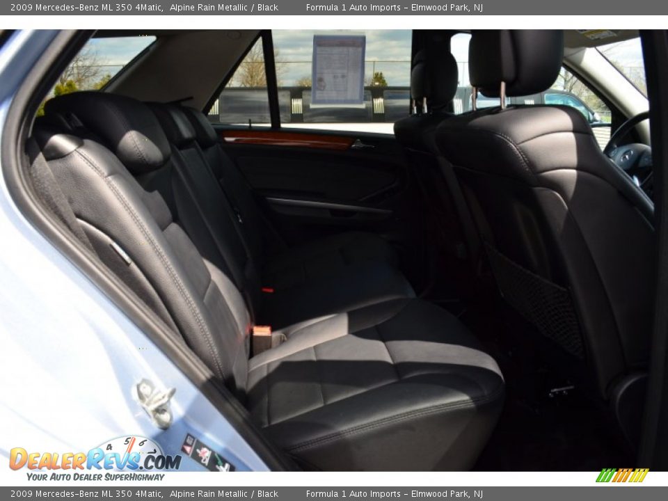 2009 Mercedes-Benz ML 350 4Matic Alpine Rain Metallic / Black Photo #13
