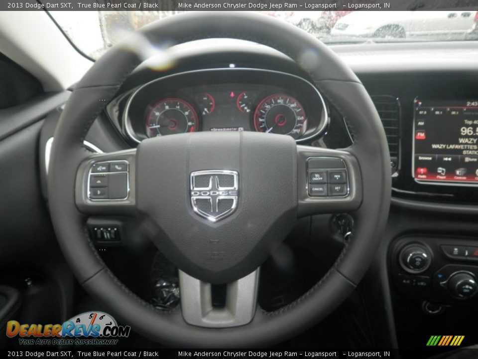 2013 Dodge Dart SXT True Blue Pearl Coat / Black Photo #6