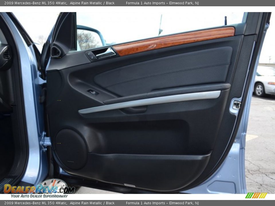 2009 Mercedes-Benz ML 350 4Matic Alpine Rain Metallic / Black Photo #22