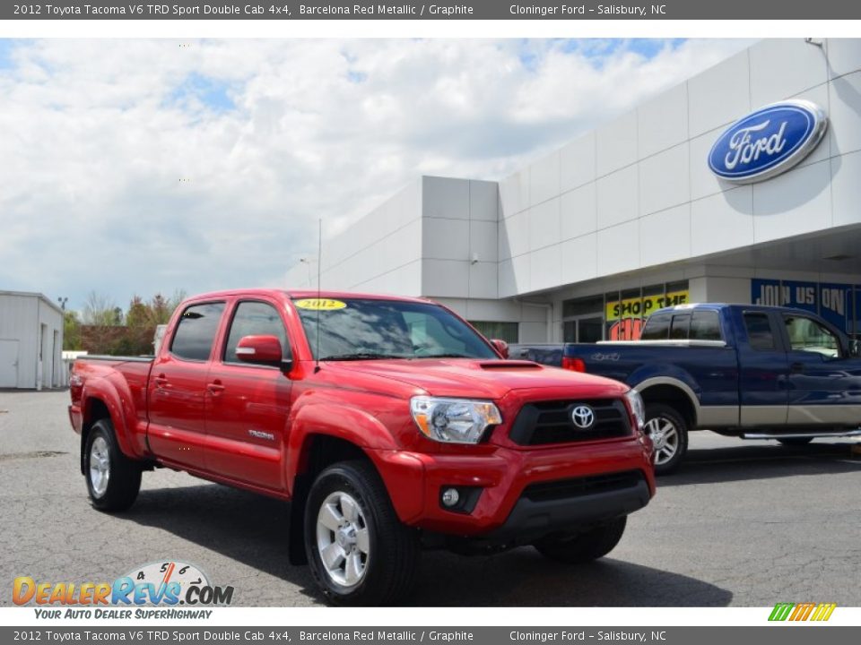2012 Toyota Tacoma V6 TRD Sport Double Cab 4x4 Barcelona Red Metallic / Graphite Photo #1