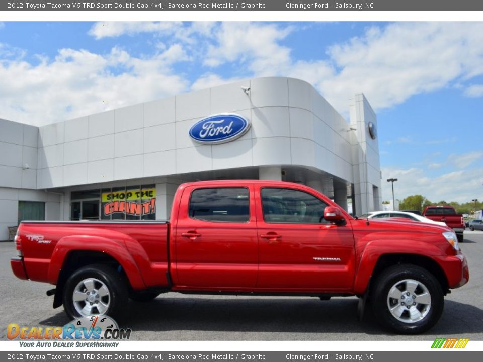 2012 Toyota Tacoma V6 TRD Sport Double Cab 4x4 Barcelona Red Metallic / Graphite Photo #2