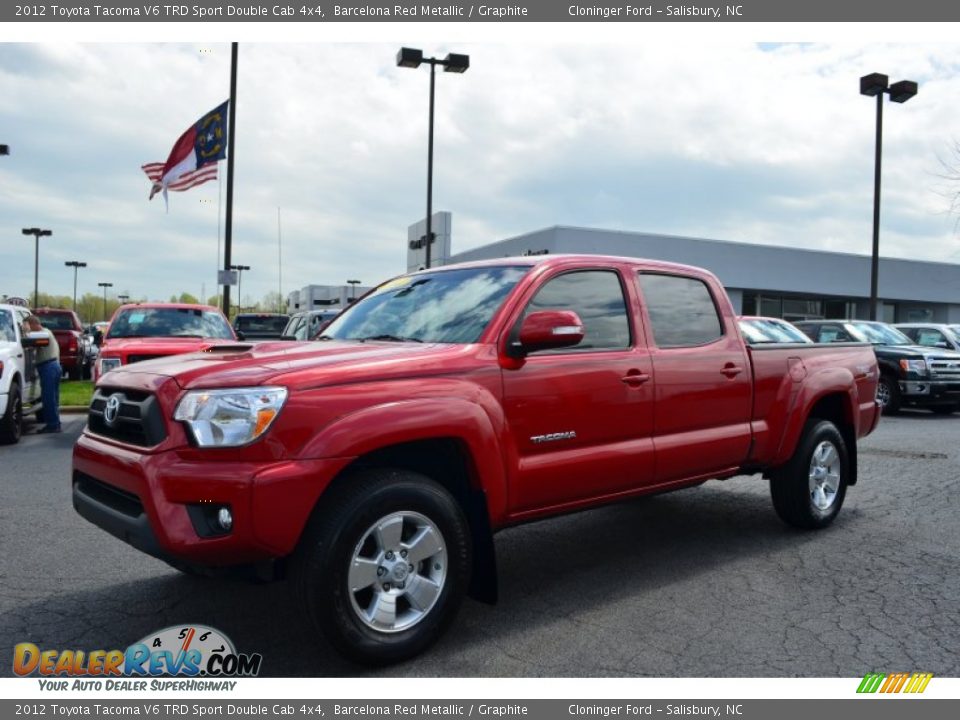 2012 Toyota Tacoma V6 TRD Sport Double Cab 4x4 Barcelona Red Metallic / Graphite Photo #5
