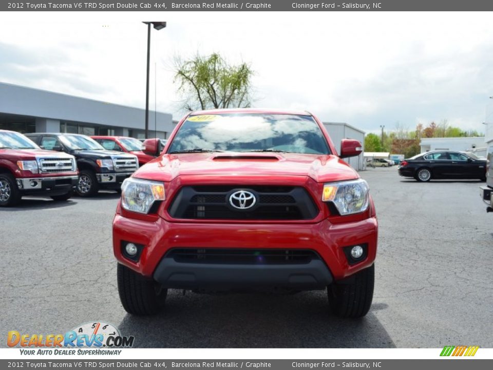 2012 Toyota Tacoma V6 TRD Sport Double Cab 4x4 Barcelona Red Metallic / Graphite Photo #6