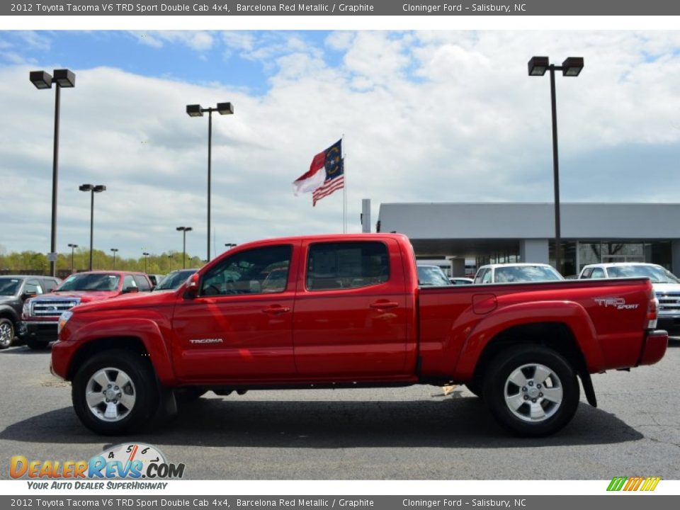 2012 Toyota Tacoma V6 TRD Sport Double Cab 4x4 Barcelona Red Metallic / Graphite Photo #7