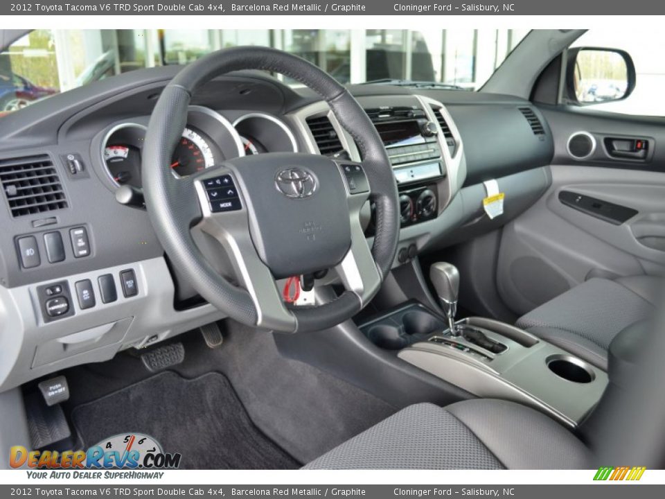 2012 Toyota Tacoma V6 TRD Sport Double Cab 4x4 Barcelona Red Metallic / Graphite Photo #11