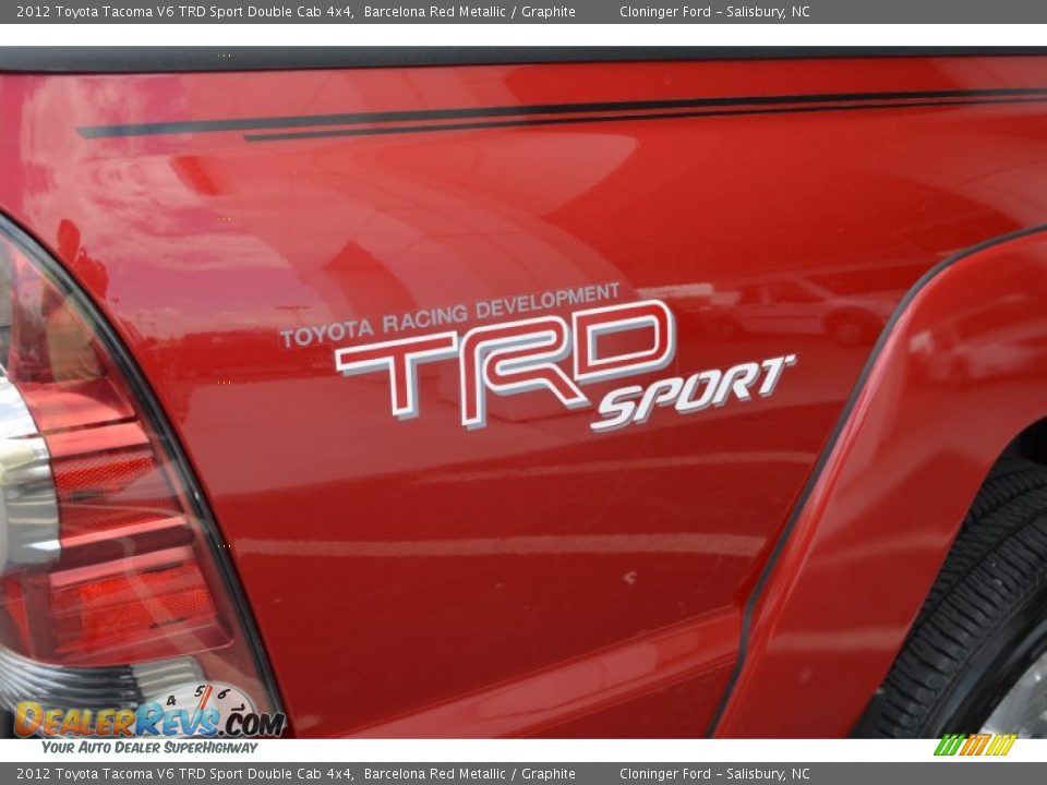 2012 Toyota Tacoma V6 TRD Sport Double Cab 4x4 Barcelona Red Metallic / Graphite Photo #19