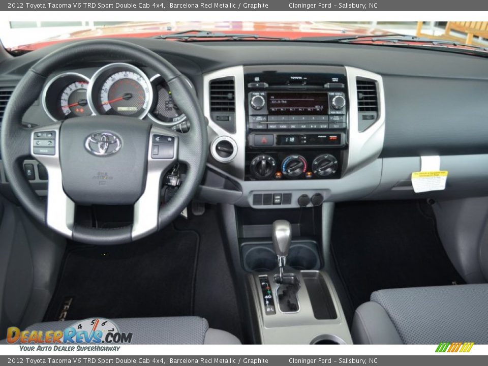 2012 Toyota Tacoma V6 TRD Sport Double Cab 4x4 Barcelona Red Metallic / Graphite Photo #22