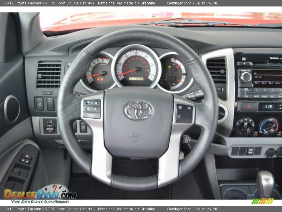 2012 Toyota Tacoma V6 TRD Sport Double Cab 4x4 Barcelona Red Metallic / Graphite Photo #23