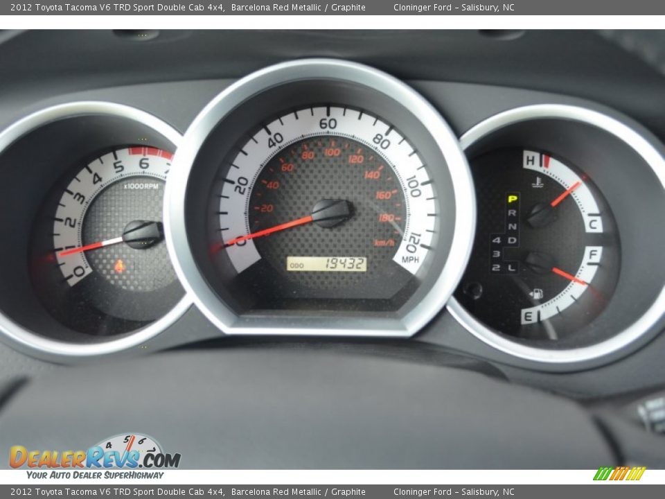 2012 Toyota Tacoma V6 TRD Sport Double Cab 4x4 Barcelona Red Metallic / Graphite Photo #27