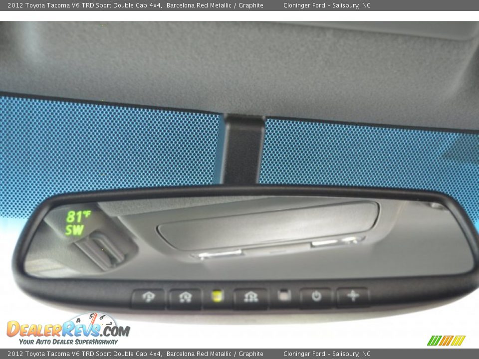 2012 Toyota Tacoma V6 TRD Sport Double Cab 4x4 Barcelona Red Metallic / Graphite Photo #32