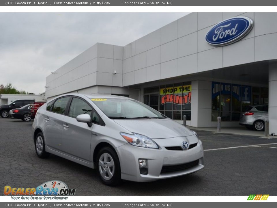 2010 Toyota Prius Hybrid II Classic Silver Metallic / Misty Gray Photo #1