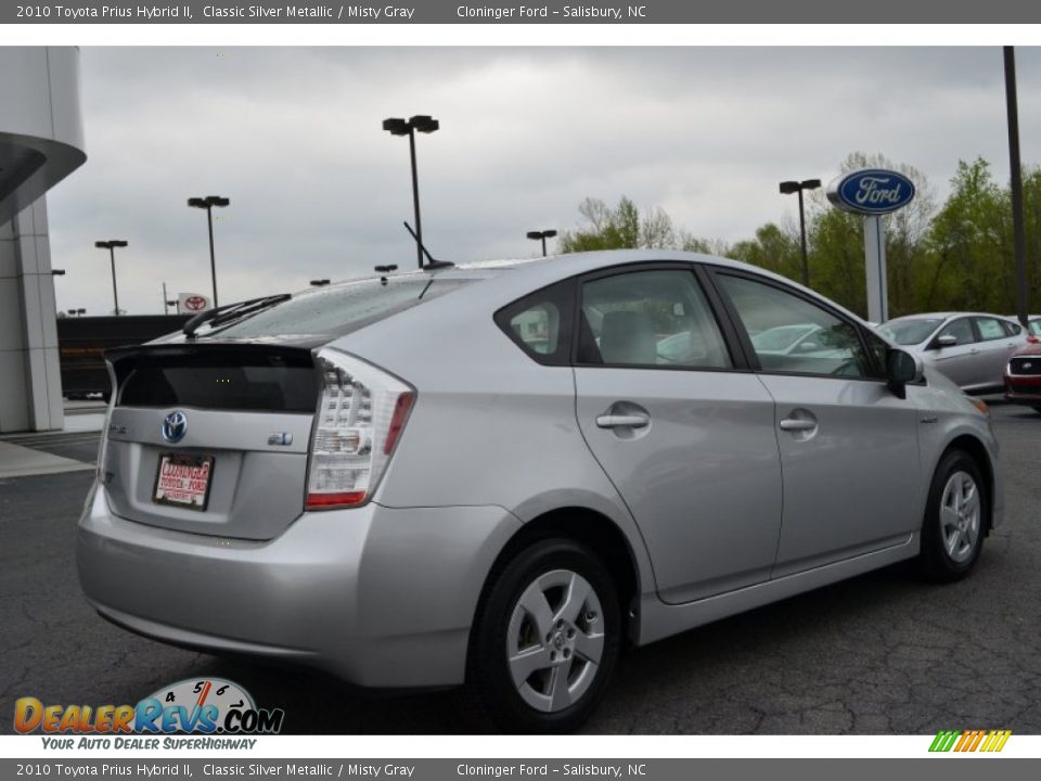 2010 Toyota Prius Hybrid II Classic Silver Metallic / Misty Gray Photo #3