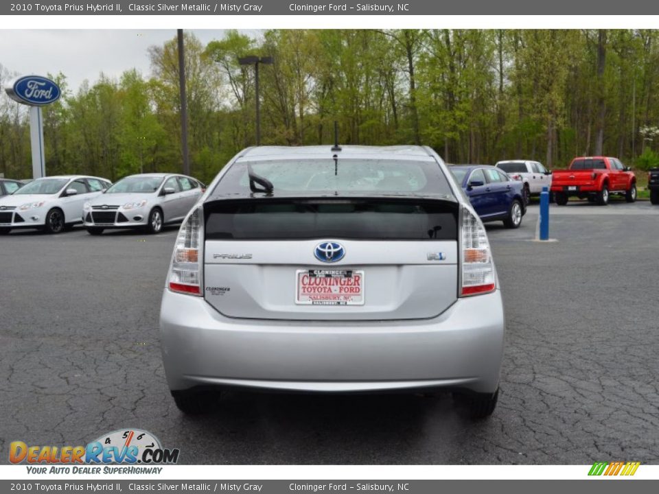 2010 Toyota Prius Hybrid II Classic Silver Metallic / Misty Gray Photo #4
