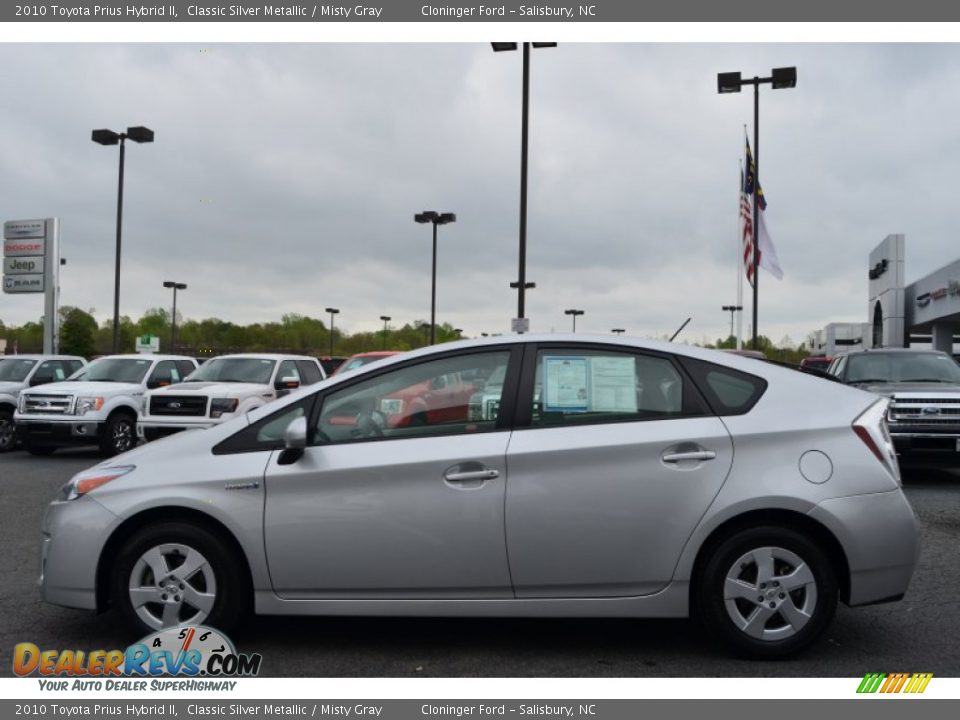 2010 Toyota Prius Hybrid II Classic Silver Metallic / Misty Gray Photo #5