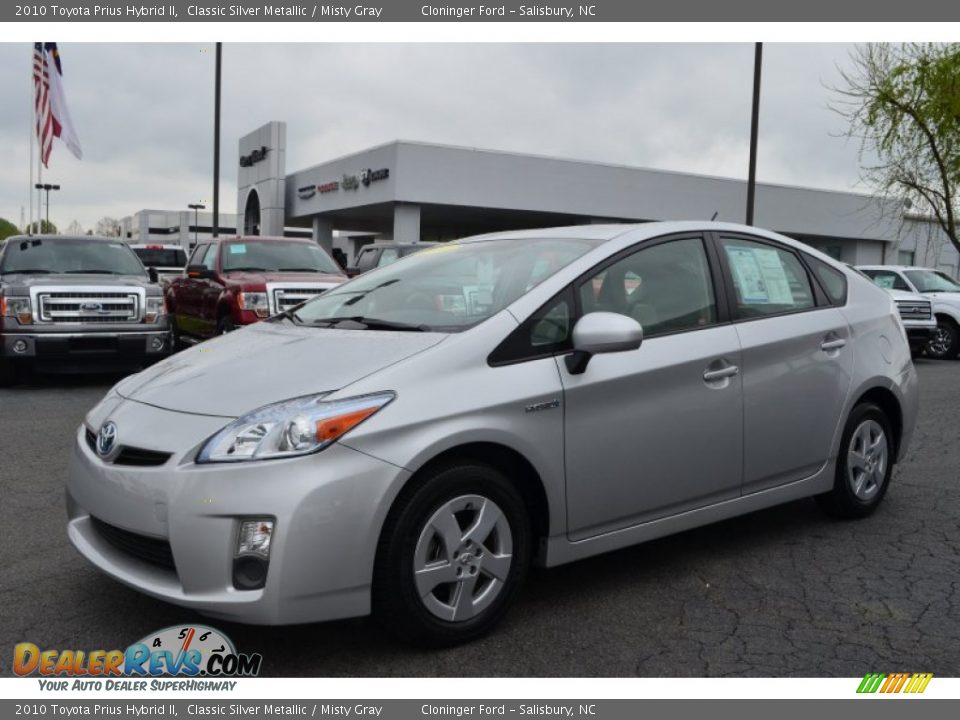 2010 Toyota Prius Hybrid II Classic Silver Metallic / Misty Gray Photo #6