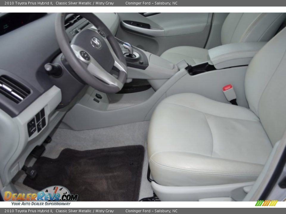 2010 Toyota Prius Hybrid II Classic Silver Metallic / Misty Gray Photo #10