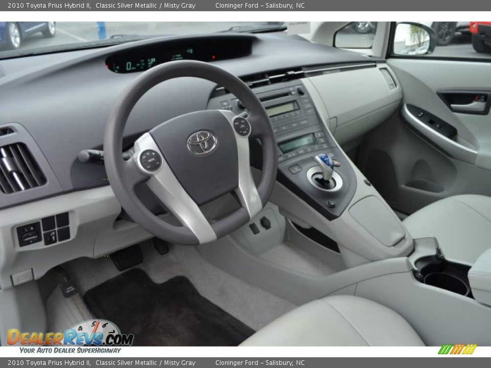 2010 Toyota Prius Hybrid II Classic Silver Metallic / Misty Gray Photo #11