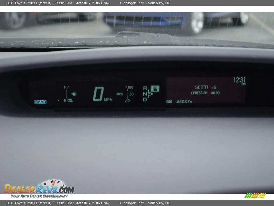 2010 Toyota Prius Hybrid II Classic Silver Metallic / Misty Gray Photo #27