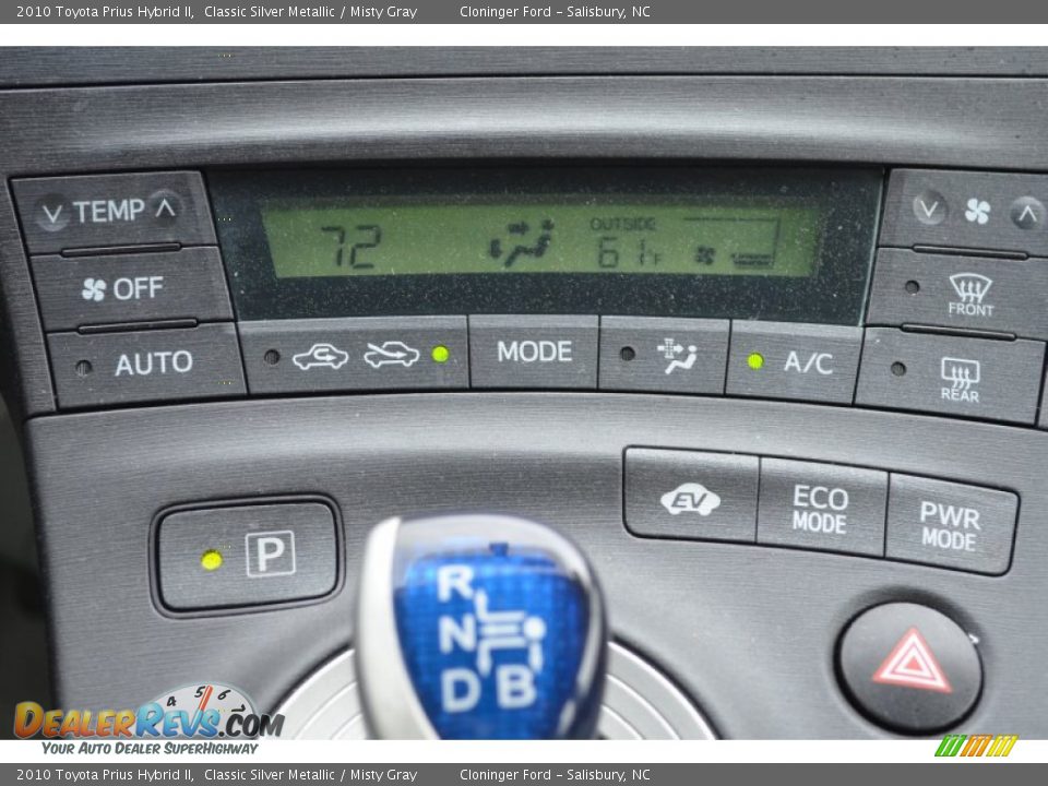 2010 Toyota Prius Hybrid II Classic Silver Metallic / Misty Gray Photo #30