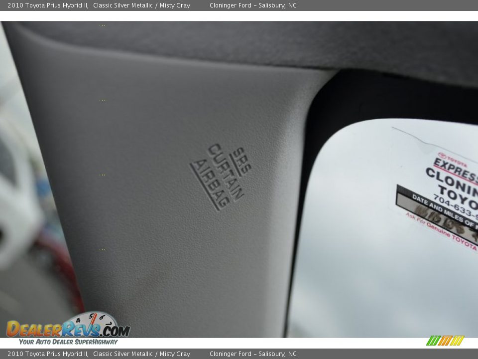 2010 Toyota Prius Hybrid II Classic Silver Metallic / Misty Gray Photo #33