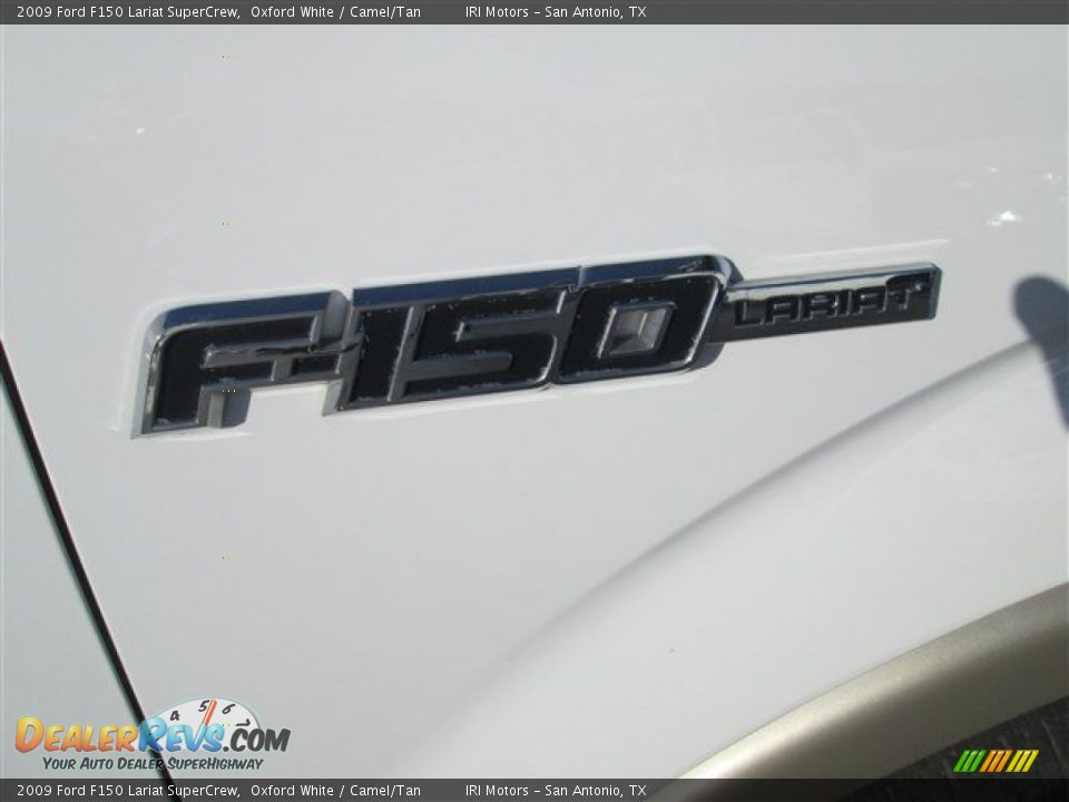2009 Ford F150 Lariat SuperCrew Oxford White / Camel/Tan Photo #2