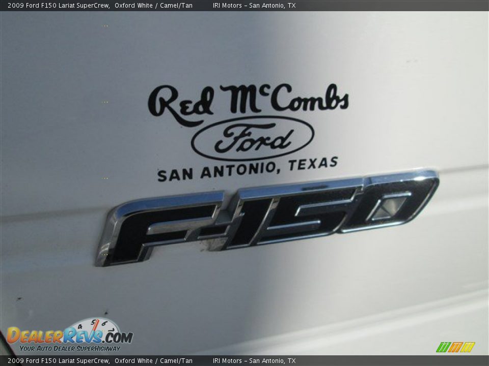 2009 Ford F150 Lariat SuperCrew Oxford White / Camel/Tan Photo #8