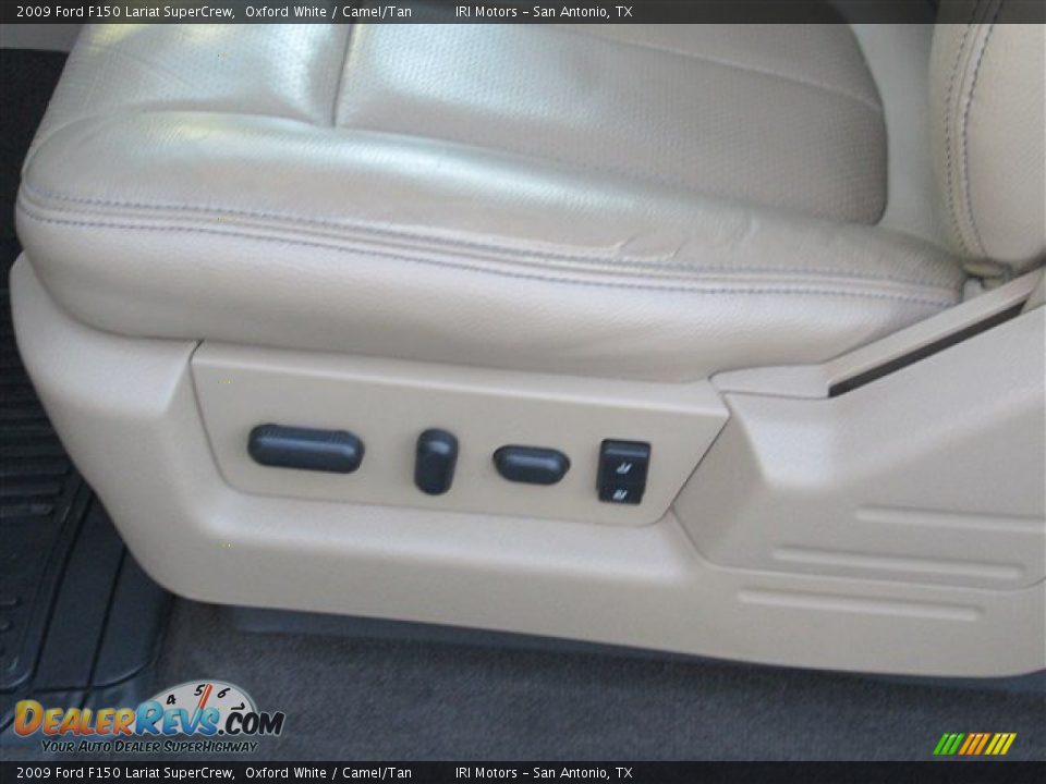 2009 Ford F150 Lariat SuperCrew Oxford White / Camel/Tan Photo #12