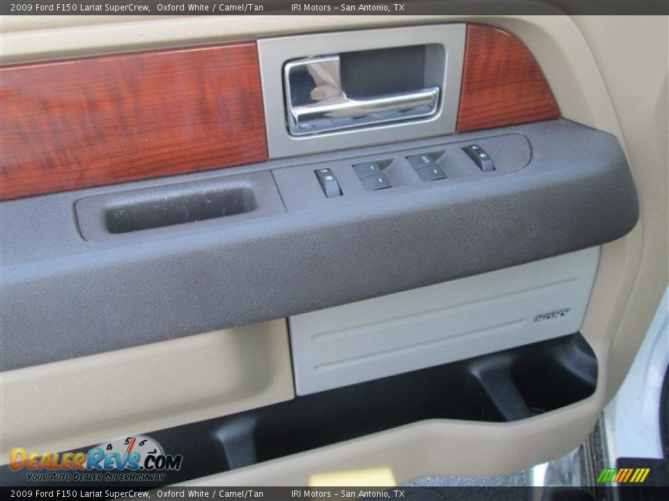2009 Ford F150 Lariat SuperCrew Oxford White / Camel/Tan Photo #17