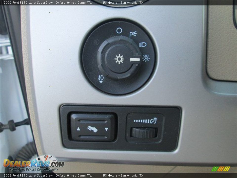 2009 Ford F150 Lariat SuperCrew Oxford White / Camel/Tan Photo #18