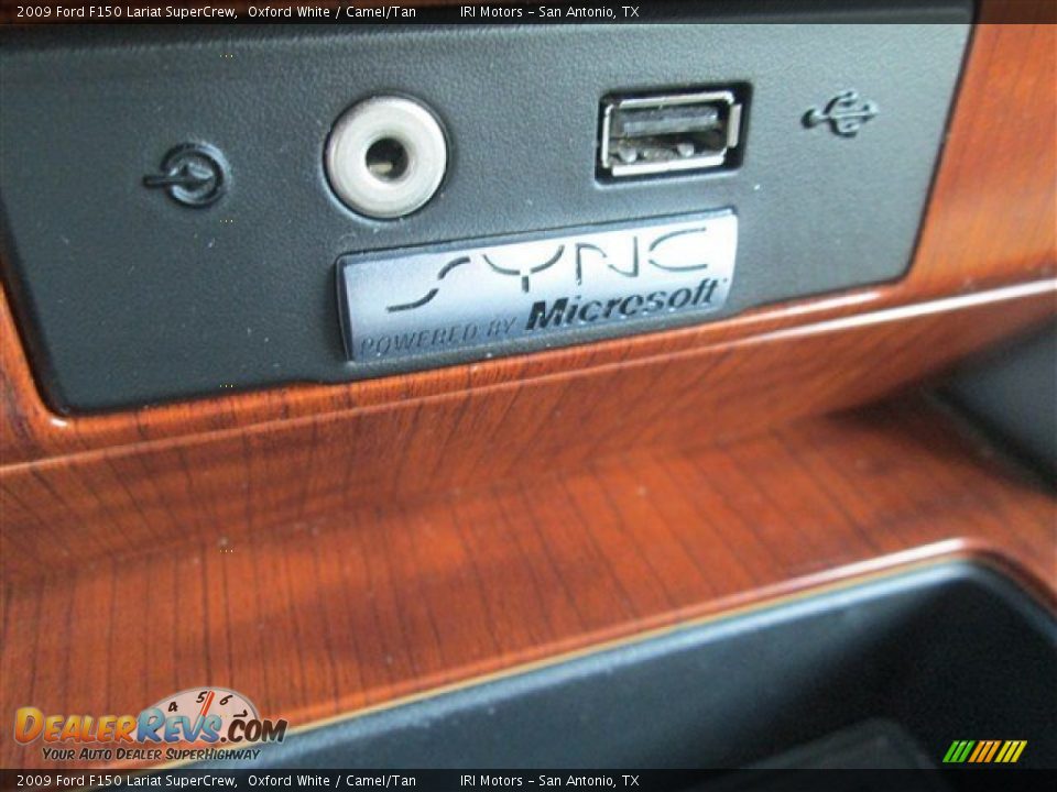 2009 Ford F150 Lariat SuperCrew Oxford White / Camel/Tan Photo #20